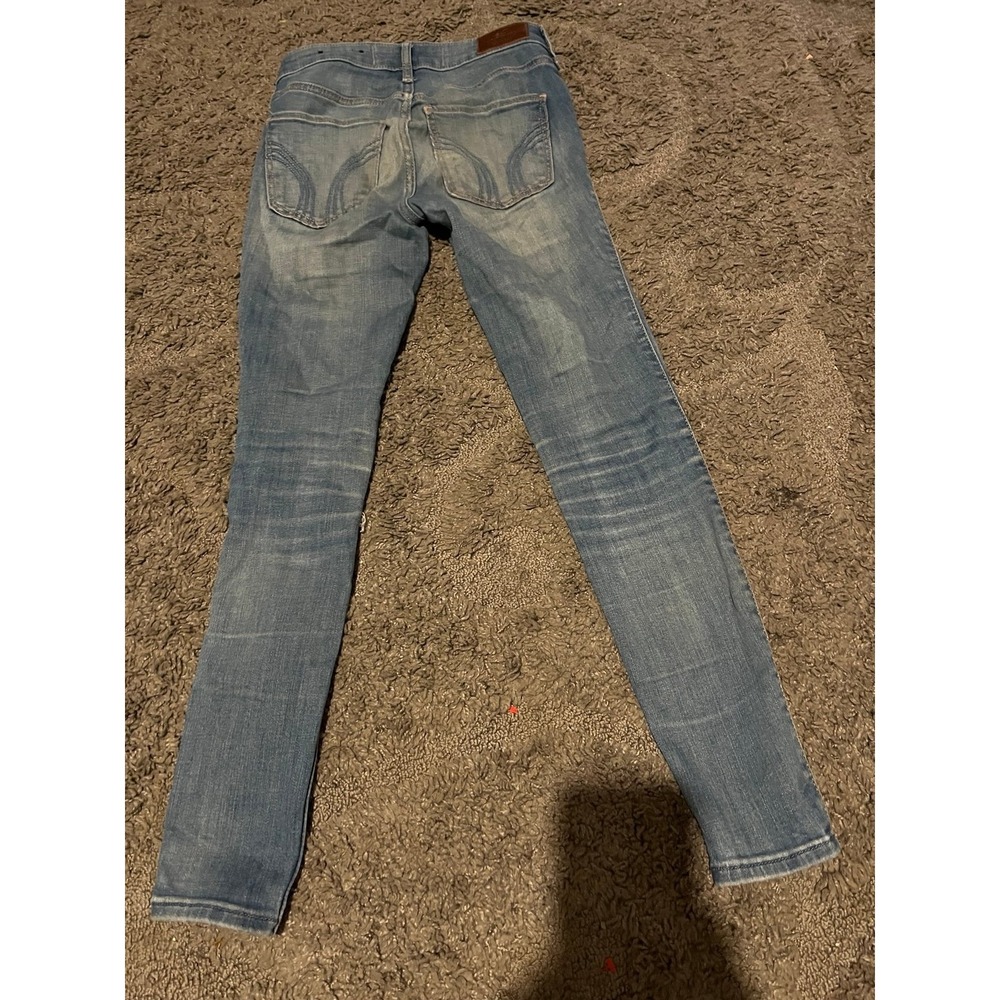 Hollister Women's Distressed Ripped Skinny Jeans Size 24 - Picture 5 of 6